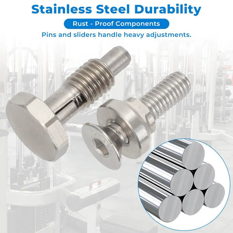 Dumbbell Upgrade Kit With Enhanced Spring Pins And Weight Adjustment Sliders For Fast Series Dumbbells, Stainless Steel