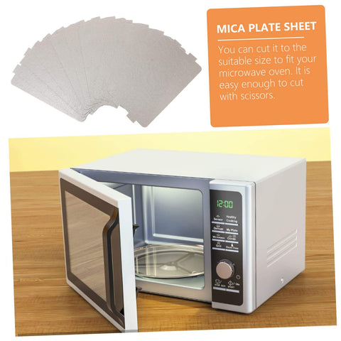 12 Pack Mica Sheets For Microwave Oven Heat Resistant Insulation Waveguide Covers Cut To Fit Replacement Plates image