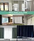 Heavy Duty Double Curtain Tracks Hella Sturdy Aluminum Build With Quiet Smooth Gliding Pulleys Adjustable Ceiling Wall And RV Mount Straight Up Reliable For Window Treatments Or Room Dividers in various settings.