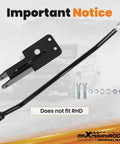 Adjustable Front Track Bar For Jeep Cherokee XJ 1984 To 2001 Center Axle After Lift Kit 4 To 6.5 Inch Easy To Adjust Length 790 To 830 Mm With Relocation Bracket Keeps Your Rig Aligned On Trails And Daily Driving, black steel bracket and bolts