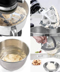 Game-Changing Flex Edge Beater for Tilt-Head Stand Mixers With Silicone Edge And Die-Cast Aluminum Body Fits 4.5-5 Quart Bowls Easy Scrape Paddle