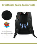 Small Fishing Backpack With Rod Holder, Water Resistant Tackle Bag For Box Storage showcasing breathable and ergonomic back design
