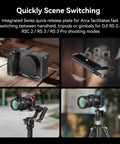Baseplate For Sony Alpha 6700 With Built In Arca Quick Release Plate And Bottom Mount No Fuss Switch Between Tripod And Stabilizer