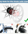 Disc brake rotor and hub compatibility for 26 Inch Front Mountain Bike Wheel Set Beefed Up With Quick Release Aluminum Double Wall Rims