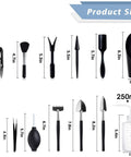 Image of All-In-One Succulent Tools Set With 13-Piece Mini Garden Kit For Transplanting And Care, showing tool sizes and 250 ml bottle.