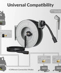 Beefy 65 Ft Pressure Washer Hose Reel With 3200 Psi Max Retractable Hose for Wall/Floor Mount Compatibility Chart