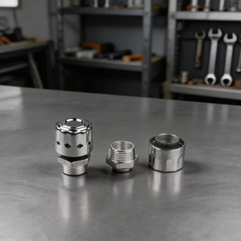 Top Shelf Npt Breather Cap Vent Filter For Hydraulic Gear Oil Tanks Two Pack, showing three rustproof carbon steel parts.