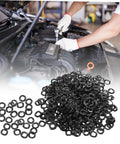Wave Washer Set 500 Pieces Spring Steel Assortment For Tight Load Applications Compression Lock Washers To Prevent Loosening And Cut Friction In Auto Plumbing Machinery And Mechanical Assemblies. black wave washers for car engine repair
