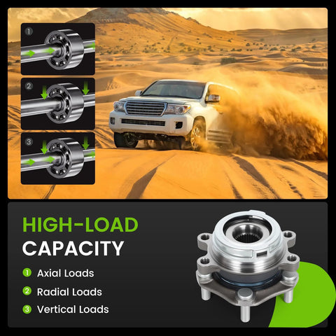 Front Wheel Hub Bearing Assembly 513296 For 5 Lug Nissan And Infiniti Vehicles Non ABS with high-load capacity details