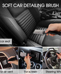 3 Piece Car Interior Detail Dust Brush Set With Soft Microfiber Dual Head Duster cleaning car seats and vents
