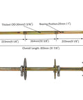 Diagram of Beefed Up 1 Inch Live Axle Kit For Go Karts ATV UTV Quad Buggy 32 Inch Long 1 3 16 Thick Keyed Rear Axle