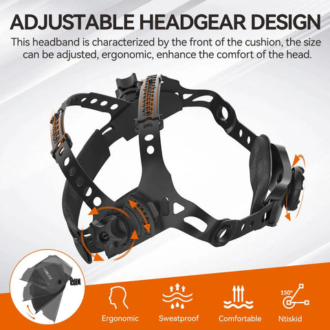 Adjustable Square Hole Welding Helmet Headgear For AT282 AT282A And Most Square Hole Helmets with ergonomic headband design