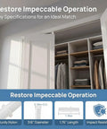 Bi-fold closet doors with Beefed Up Bi Fold Door Top Pivot And Guide Replacement Hardware Kit Three Eighths Inch OD visible
