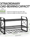 Heavy Duty Pro Grade Power Tool Organizer Wall Mount Rack With 3 Layer Metal Drill Holder dimensions and load capacity