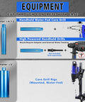 Heavy Duty Six Inch Wet Diamond Core Drill Bit With Fifteen Inch Drilling Depth 380mm Turbo Laser Welded Segments