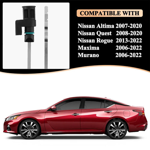CVT Transmission Oil Level Dipstick Gauge Replacement Kit For Nissan Altima 2007-2023 showing compatibility details and car image