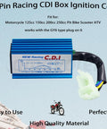 6 Pin AC CDI Ignition Coil Aluminum Alloy Racing CDI Box For Motorcycle ATV Dirt Bike Scooter 125cc 150cc 200cc 250cc Blue