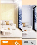 Premium Beige Thermal Peel And Stick Wall Panels 9mm Thick XPE Foam Insulation, cozy living room temperature upgrade.