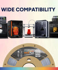 Silk Dual Color PLA Filament 1.75mm Bi Color Glossy Shiny Finish Spool 1kg 2.2Lb for 3D printing compatibility showcase