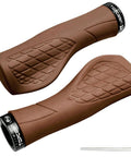 Lock On Ergonomic Bicycle Handlebar Grips With Aluminum Inner Ring 130mm Long Fit 20 To 23 Mm Bars Cushioned Anti Vibrations Rubber Grips