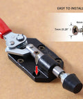 Two Piece Quick Release Toggle Clamp Set With Cast Iron Removable Base For Woodworking Jigs And Fixtures Pocket Hole Jigs Welding And CNC