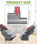 Image showing dimensions of Mini Brush Head Tool For Cordless Vacuum Cleaners V7 V8 V10 V11 V15 Mattress Upholstery Tool