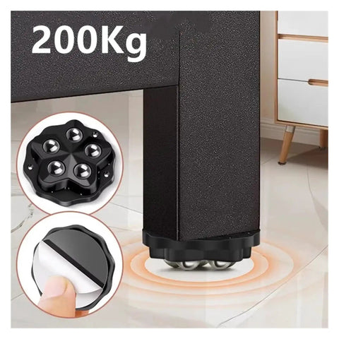 Self Adhesive Swivel Wheels For Small Appliances And Storage Boxes No Drill Install 360 Degree Rotation Heavy Duty Castors