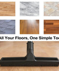 32mm 1 1/4 Inch Vacuum Attachment For Hardwood Floors with natural horsehair bristles on multi-surface floors