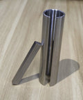 Front view: stainless steel shaft sleeve adapter with 3/16 in key; cylindrical bore