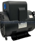 Heavy Duty 7.5HP 3450 RPM 1 Phase Compressor Electric Motor 213T Frame in black with mounting base