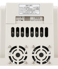 Rear view of AT1 4000X 4kW Variable Frequency Drive for 220V Single Phase to Three Phase Motors with fan cooling.