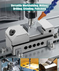 Screwless Mini Grinding Vise With Alloy Steel Insert, Precision Machined For Rock Solid Squareness And Durable Jaws, Fast One Hand Clamping, Compact workholding vise on milling machine for tiny parts