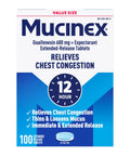 Heavy Lift 12 Hour Guaifenesin Extended Release Expectorant Smooth Chest Congestion Relief Real Deal Mucus Clearance That Hits Different And Keeps You On Point 100 Tablet Strength Pack, packaging front view.
