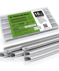 Pro Grade 16 Gauge Half Inch Crown Hog Rings Forged From Authentic 304 Stainless Steel 1000 Piece Bundle in packaging.