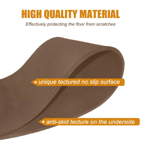 No Slip Recliner Pads For Hardwood Floors With Heavy Duty Gripper Rubber Mats, Anti Scratch Floor Protectors For Swivel Chairs And Furniture, Quiet No Noise Anti Slide Pads, Durable Grip, Coffee Color Ready