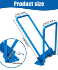 Rugged Tough As Nails Eaves Seam Locker Tool for Standing Seam Metal Roofs with dimensions and close-up of 90-degree angle feature
