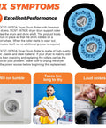 2026 Upgraded Dryer Drum Roller With Bearings Kit Pack Of Four for Samsung replacement issues like noise and drying efficiency.