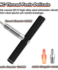 Pro Bike Chain Tool For Six To Twelve Speed Chains, Chain Breaker showing CNC thread details and carbon steel ejector pin
