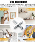 Heavy Duty Toggle Anchors With Bolts For Drywall Rock Solid Wall Mount Kit No Wiggle Room Holds Heavy TV Gear Built Tough in home appliance use.