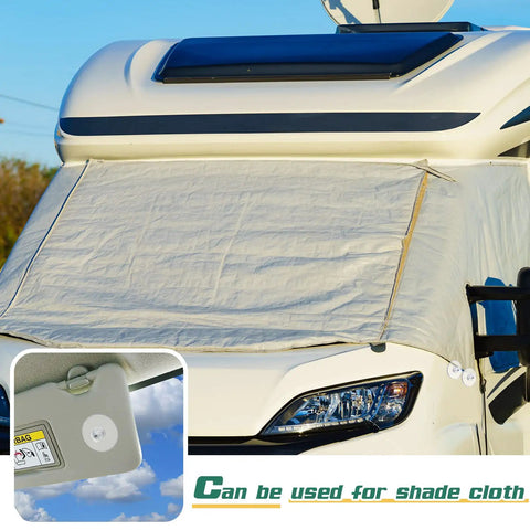 Heavy Duty 20 Piece Suction Cups With Screws 40mm Clear Pvc Sucker Pads For Bathroom Window Car Glass Door Mounts attached to vehicle with shade cloth.