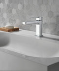Handle Lavatory Faucet for Single Hole Install With Matte Black Finish, 1.0 GPM, WaterSense Certified, ADA Compliant, modern bathroom