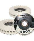 5 Pack Felt Flap Disc Abrasives For Angle Grinder Pro Grade, polishing wheel for high gloss mirror finish on stainless steel and aluminum