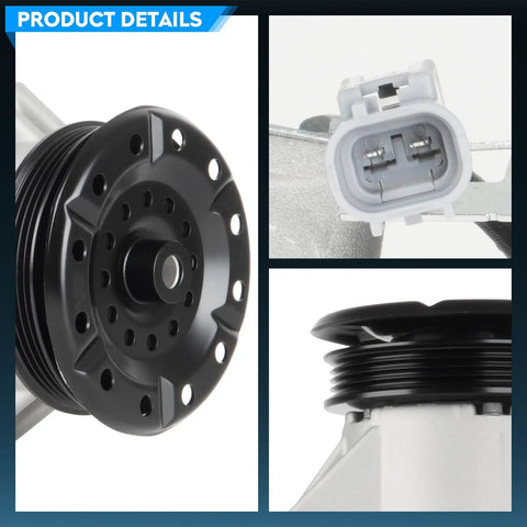 Fresh AC Air Conditioning Compressor Assembly With Clutch For Scion XA And XB 1.5L 2004 To 2006 detailed view of clutch and connector.