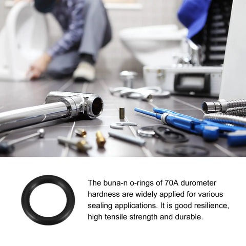 Nitrile Rubber O Rings 29 X 22 X 3.5mm 70A Black 20 Pack for faucets hoses pumps filters air lines and gas connections