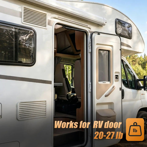 Heavy Duty Gas Struts 21.4 Inch 2 Pack 25 Lb Lift Supports For Rv Doors Camper Cabinets Boat Hatches on RV door opening.
