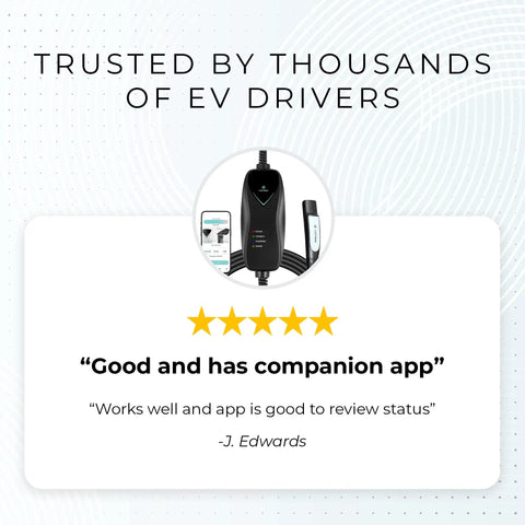 Review of Easy Plug In Level 1 Portable EV Charger For Tesla 120V 15A With 16 Ft Cord, NEMA 5-15, WiFi Enabled