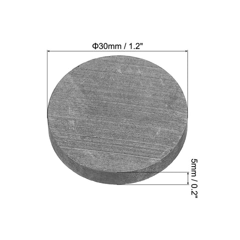 High Purity Graphite Block Disk Ingot 30x5mm For Melting And Electrolysis Pro Grade Graphite Electrode Plate Sheet Great For Casting