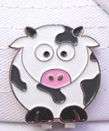 Cow Shaped Golf Ball Marker With Hat Clip Cute Durable Metal Golf Accessory For Women Golfers Fun Gift Idea Easy Hat Clip Attachment Keeps Your Mark In Style On The Green
