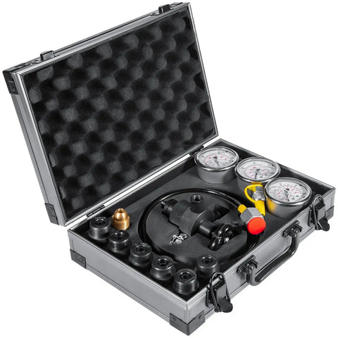 All In One Nitrogen Charging System For Hydraulic Accumulators With Fill Kit, 3 Gauge Pressure Test Kit, 7 Couplings, Gas Hose, Main Valve, CGA580 Adapter, And 100 250 400 Bar 1500 4000 6000 PSI