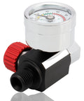 One Quarter Inch Air Regulator With Gauge 0-140 Psi For Spray Guns And Paint Sprayers, Pro Grade Precise Air Pressure Control
